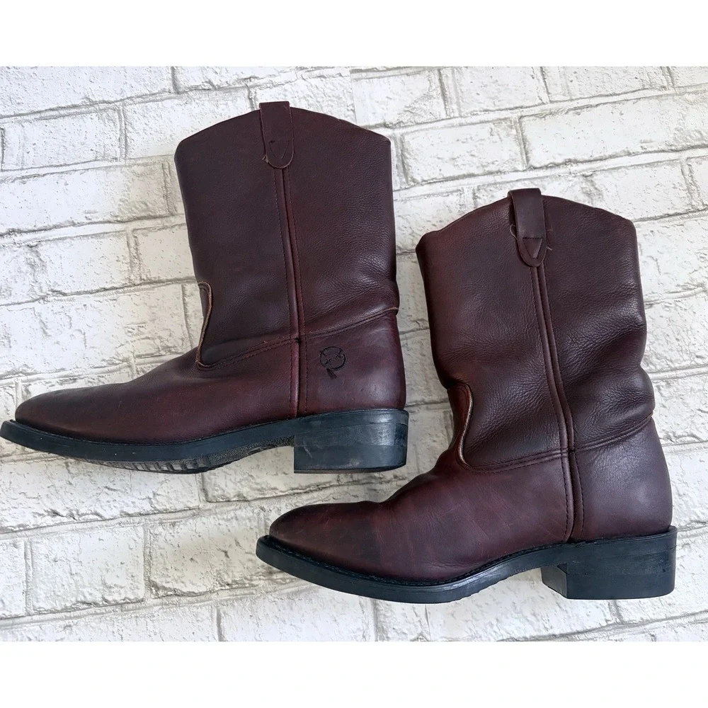 Double H Western Boots Mens 10.5 2E (wide) Brown Leather Round Toe DH2560
